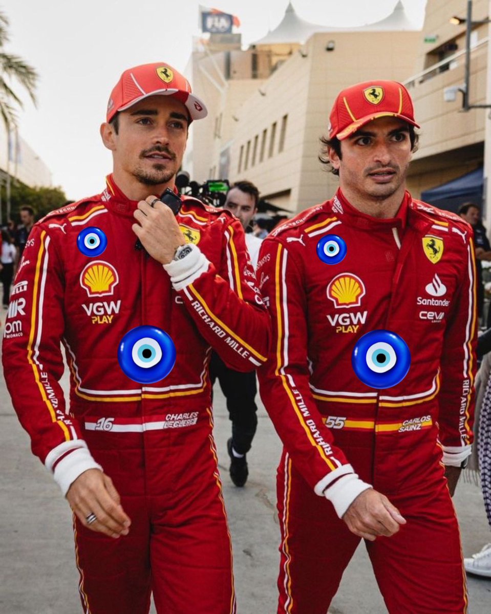 charlosarchive's tweet photo. I guarantee you Ferrari, this 🧿 will work better than everything https://t.co/myosPoqi7B