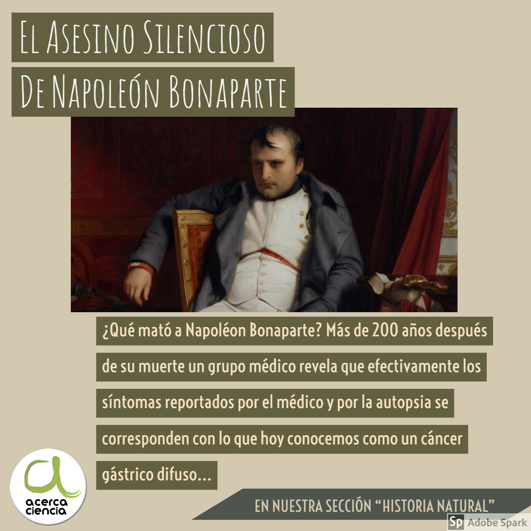 Napoléon Bonaparte tuvo una vida igual de controvertida que su muerte... ¿Qué dicen las investigaciones científicas al respecto? <a href="/fabibiotec/">Fabiana</a> lo cuenta en este post acercaciencia.com/2018/04/10/el-…