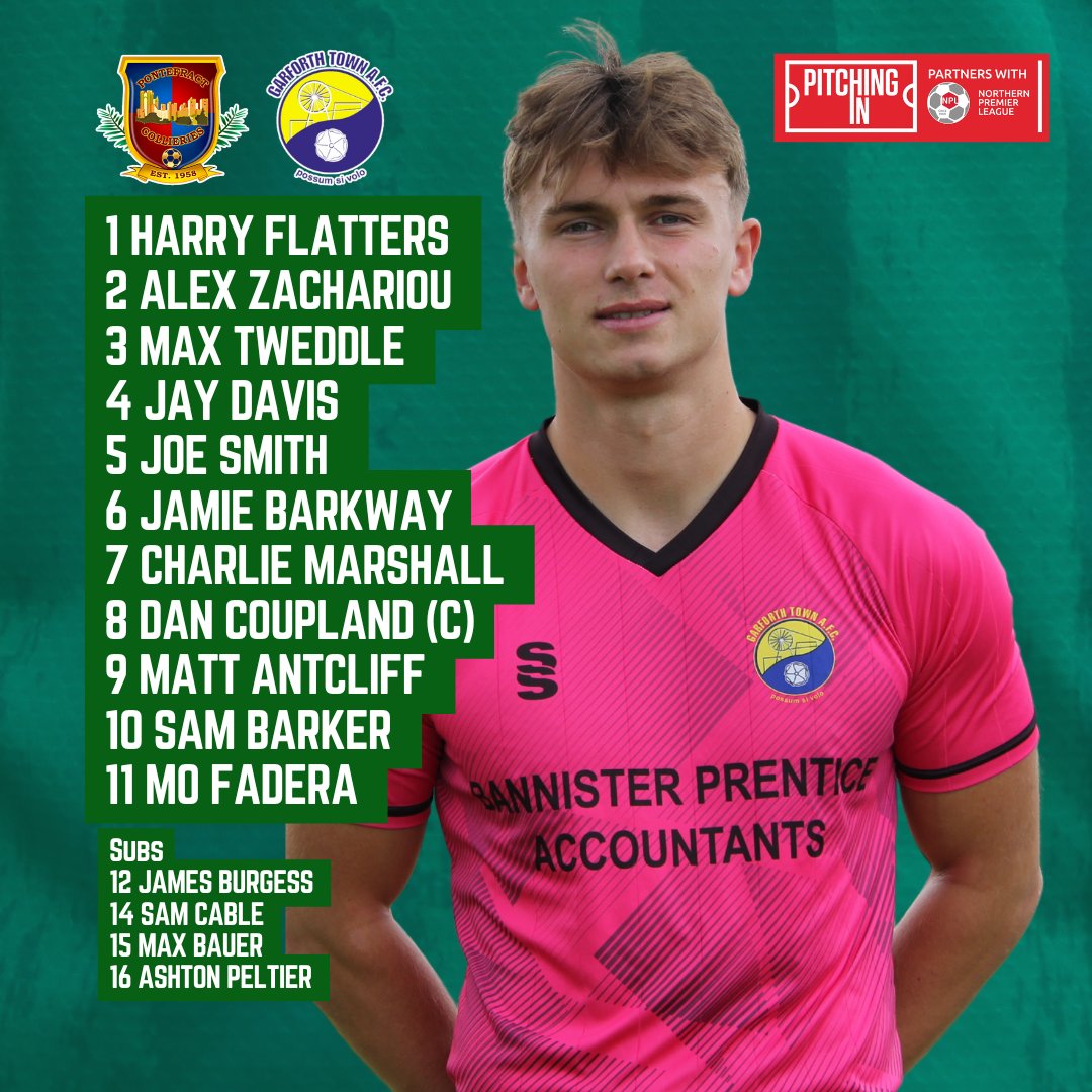 Your Garforth Town team this afternoon 💚
<a href="/NorthernPremLge/">The Pitching In Northern Premier League</a>