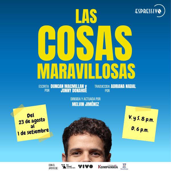 espressivocr's tweet photo. Ayer estrenamos “Las cosas maravillosas” a teatro lleno y aplausos de pie. Una hermosa obra sobre las cosas por las que vale la pena vivir. Entradas y más info en https://t.co/8IvcheS0lB https://t.co/ln1uozUhVK