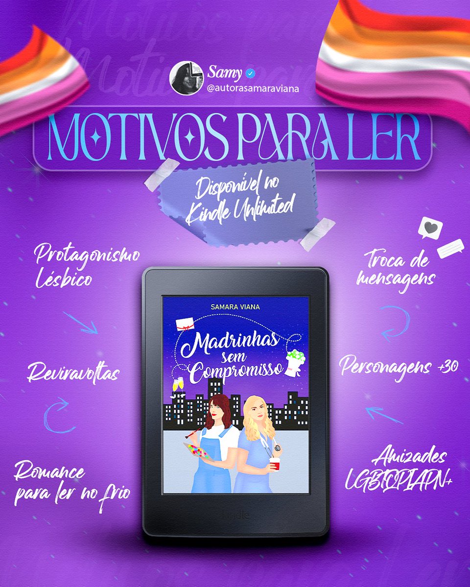 autorasamara's tweet photo. https://t.co/RDjvhj68Qf 
Livro por 3,99, apenas hoje! Corre para pegar seu próximo sáfico favorito!!! 
#ExplodaSeuKindle https://t.co/IRpQ9uEuGy