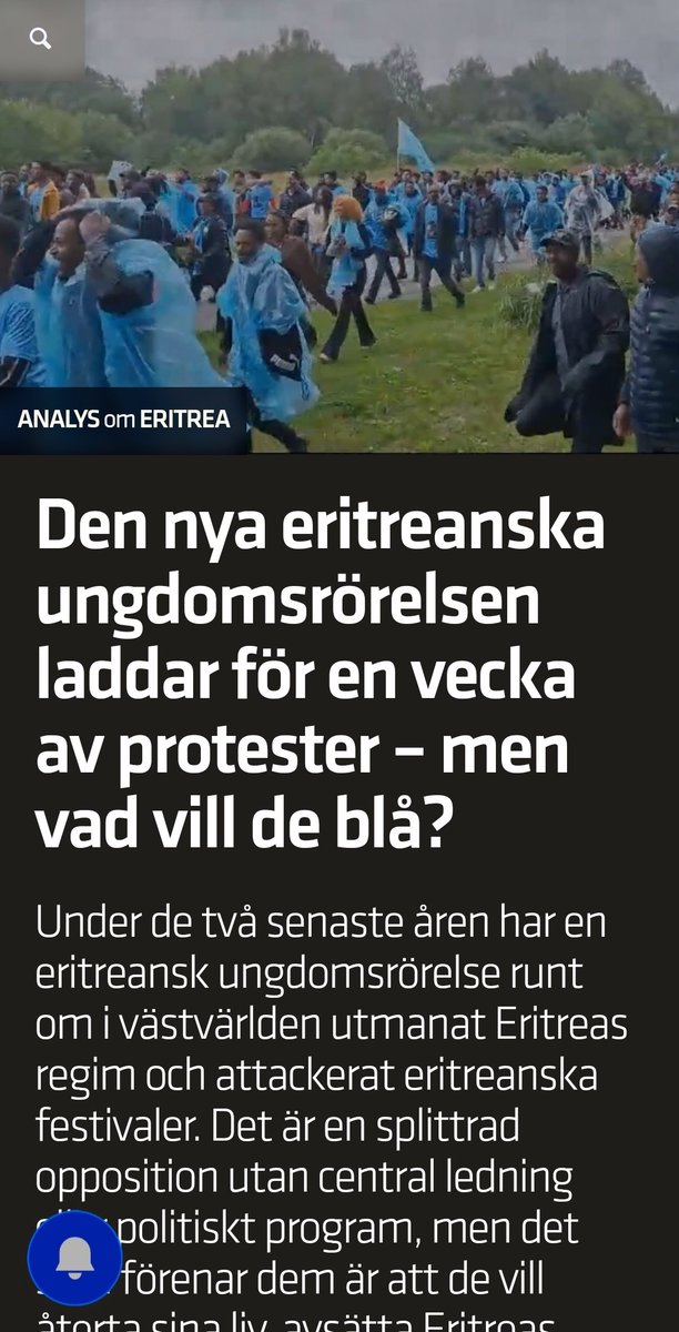 MehariSolomon7's tweet photo. Sveriges riksdag måste genast ta ansvar och agera kraftfullt mot den eritreanska regimens aktiviteter i Sverige. Det behövs en omedelbar, tydlig och hård linje där vi visar att vi inte tolererar någon form av förföljelse och trakasserier på svensk mark. Svenska myndigheter måste ges resurser och mandat att skydda exileritreaner och utreda de anklagelser som framkommer.
@jimieakesson
@Kwanngrd @susanne_nystrom @Stockholmsstad @olleburell @jrgen_ole @Fjellner @asaliberal @celiabr @minnlom @mimare @holmjens @GhazalSaberian @EmmaFeldman23
@polisen_sthlm @Polisen_Sverige
@susannasilfver
@nikeorbrink @polisen_sthlm

@socialdemokrat
@anderslindberg @dagensnyheter @SvD @NyhetsbyranJ  @svtnyheter
@martinschibbye @Expressen @Aftonbladet @viktorbk @alexvoronov @hanifbali @jonsson_henrik 

#NoMorePFDJTerror
#NoMorePFDJPropaganda 
#BlueRevolution 
#TransnationalRepression