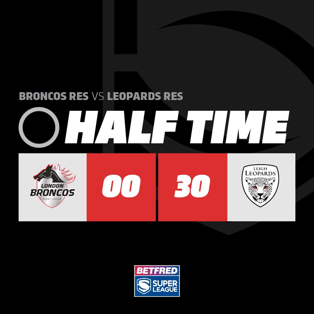 ⏳ 𝐇𝐀𝐋𝐅-𝐓𝐈𝐌𝐄!!

Behind at the break at a very raining Rossyln Park. Handling has been tough for the Broncos who have defence well in patches but struggled to create any chances.

#WeAreLondon🏉