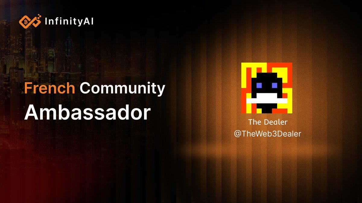 infinityai_labs's tweet image. 🧡 Welcome to our first French community ambassador @TheWeb3Dealer 
 
🟠 #Fractal needs more builders, and we warmly invite ambassadors from around the world to join us in developing the Fractal ecosystem. 

🟧 InfinityAI is excited to connect with more ambassadors, and we’re…