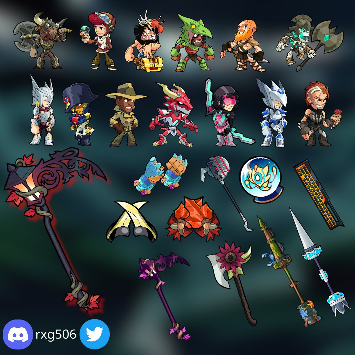 rxg506's tweet image. Im Selling #Brawlhalla Codes for Very Cheap!!
Here's my FULL Inventory of 7000+ codes | Including Super RARE codes!!
(More pictrures in replies)

❤ &amp;amp; 🔁 the Tweet to Enter My Huge 400 codes GIveaway!