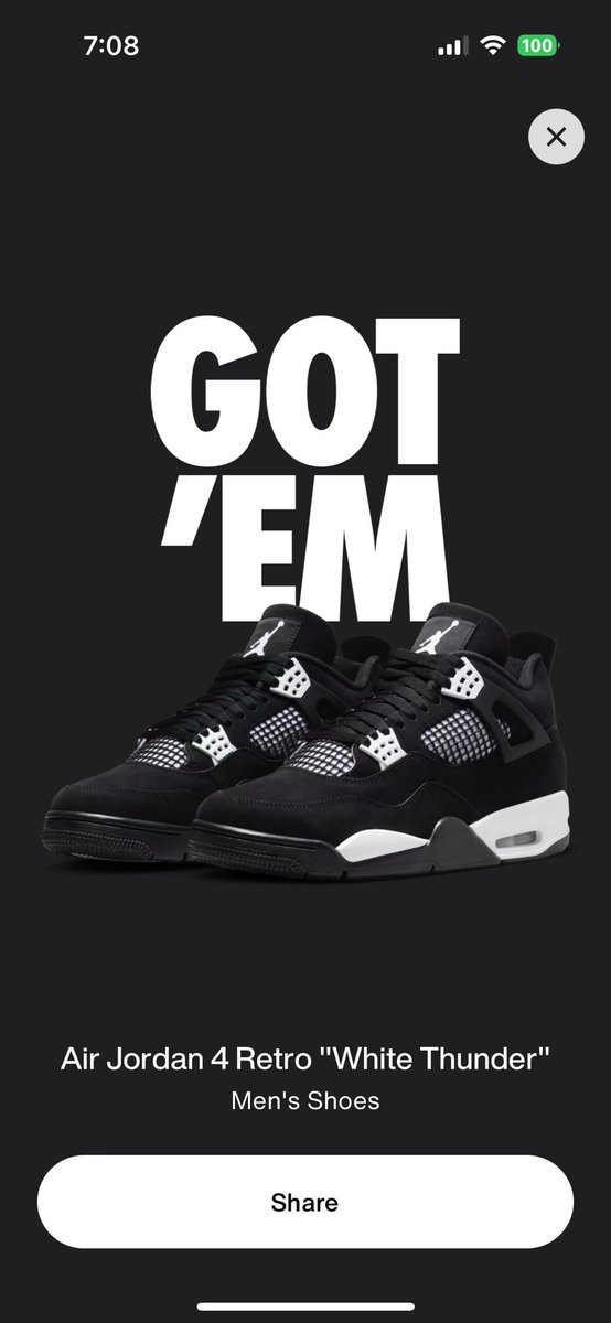 fucgallo's tweet photo. @SnkrsStock First time ever catching a dub wit snkrs 😭🙏🏼 https://t.co/T6tcLtdvPZ
