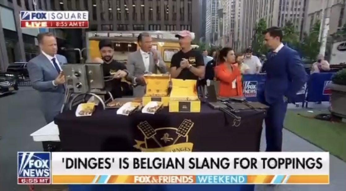 Het is National Waffle Day in de VS en dankzij Wafels &amp; Dinges, het wafelrestaurant van Belg Thomas De Geest, leren Amerikanen nu nieuwe woorden in het “Belgisch” 🤩🧇