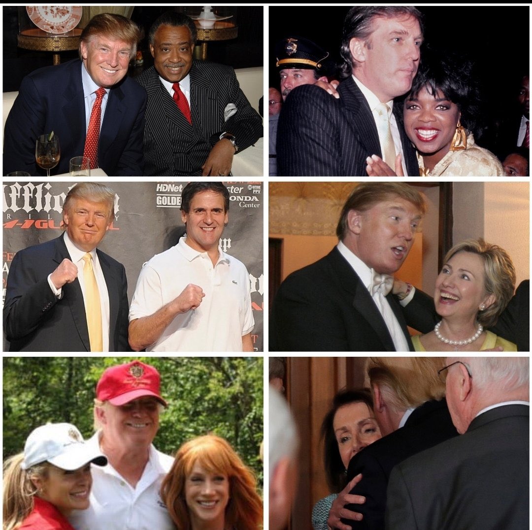 simpyblessedoma's tweet image. All these Dems used to love Donald Trump! 
What happened to the democrat party?