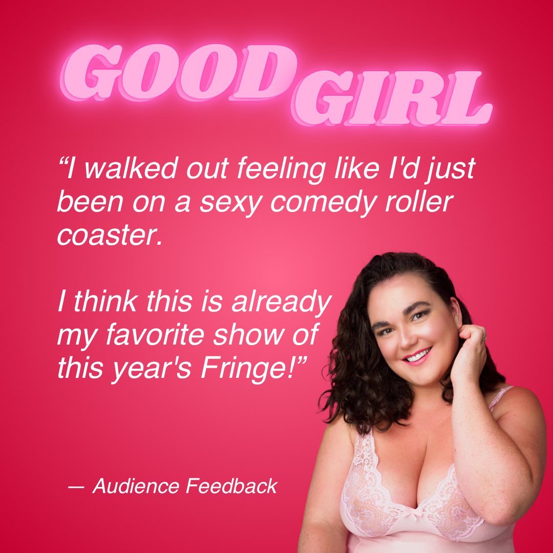 Good Girl (@goodgirl_comedy) on Twitter photo Look at all that feedback!
Tonight is your last chance to catch Good Girl at <a href="/edfringe/">Edinburgh Festival Fringe</a>
Don’t miss out on this “horny and hilarious” show - get your tickets before they’re gone!
@goodgirl_comedy
22:20pm
@paradisegreenuk in the Vaults
#EdinburghFringe #EdFringe #ParadiseFringe Look at all that feedback!
Tonight is your last chance to catch Good Girl at <a href="/edfringe/">Edinburgh Festival Fringe</a>
Don’t miss out on this “horny and hilarious” show - get your tickets before they’re gone!
@goodgirl_comedy
22:20pm
@paradisegreenuk in the Vaults
#EdinburghFringe #EdFringe #ParadiseFringe