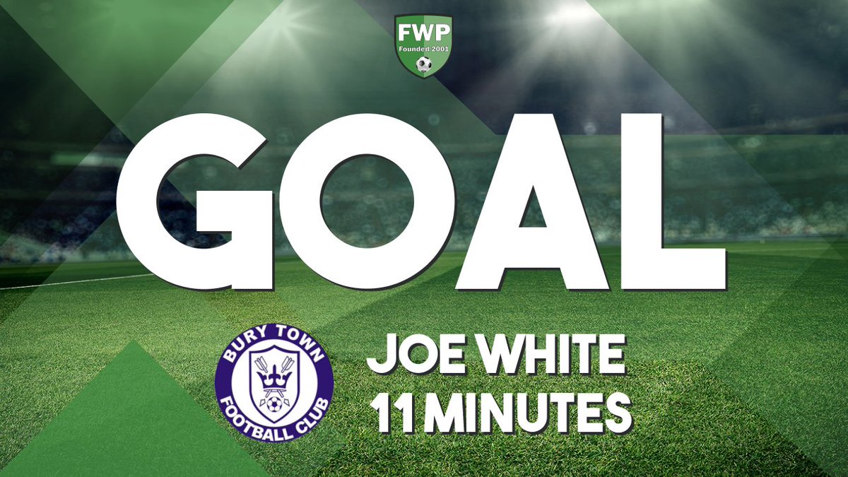 GOAL: BURY TOWN 1-0 Wroxham - Joe White (11') #IsthmianLeague fwp.co/ysZsPj