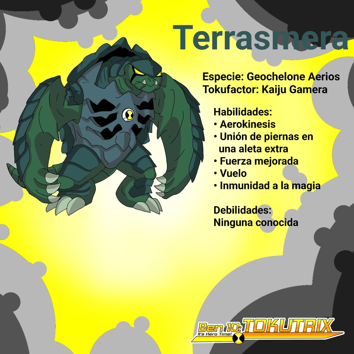 Megalo_555's tweet photo. Oh miren una tortuga, una tortuga grande
Aquí Terrasmera, el Terraspin del Tokutrix, combinado con Gamera
Por cierto ya llegamos a los 400, muchas gracias <3
#Ben10 #ben10fanart #tokusatsu #Tokutrix #Chaquetrix #carnitrix https://t.co/Cntn3JvHDY