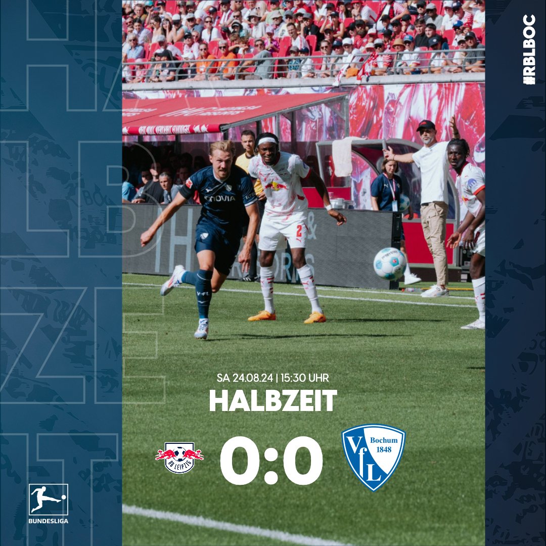 VfLBochum1848eV's tweet image. Pause in Leipzig. Guter erster Durchgang von uns, mitsamt der Riesenchance auf die Führung. Weiter so!

#RBLBOC (0:0)