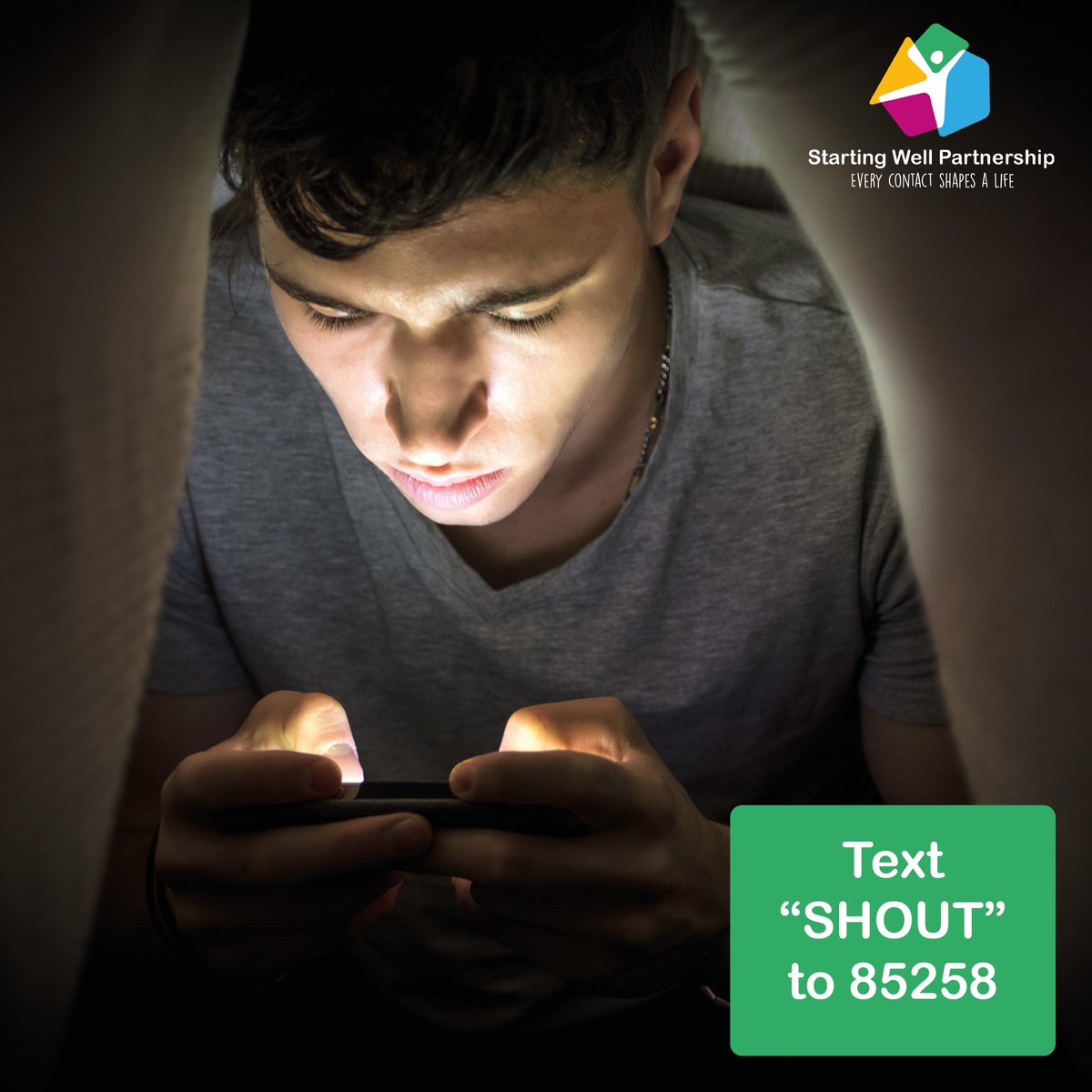 HWHCT_NHS's tweet image. Day or night, need someone to talk too? Text SHOUT to 85258 for free confidential support 24/7

#SummerSupport