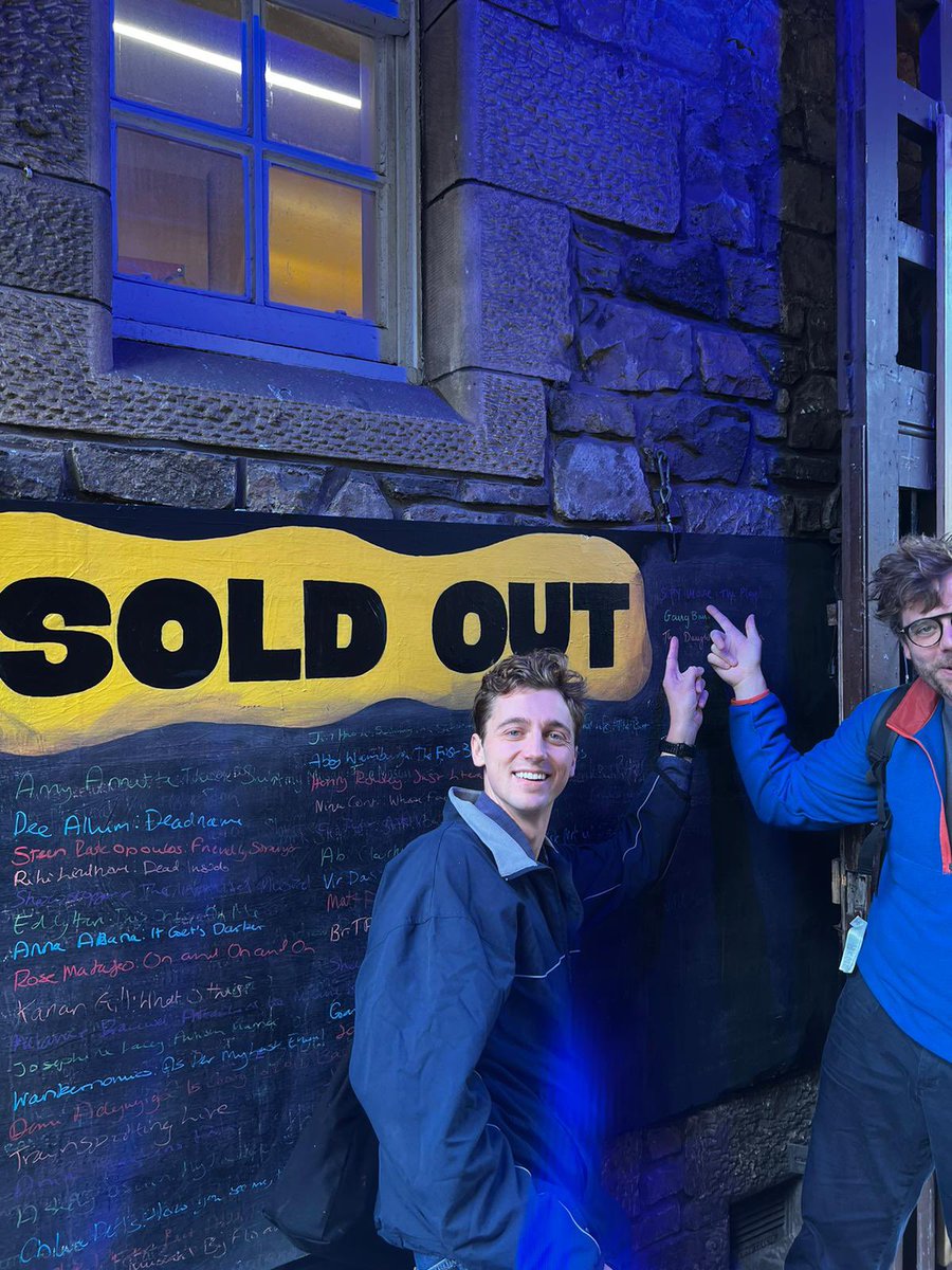 Another sell out Saturday! So sold out Matt can’t even fit in the photo. Only 2 more chances to see the greatest spy movie (n)ever made! <a href="/ThePleasance/">Pleasance</a>