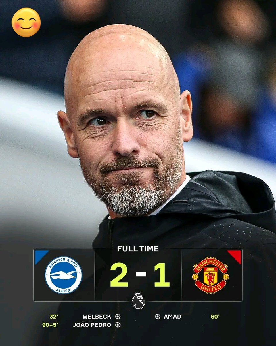 ALegandary's tweet photo. BRIGHTON WIN IT DEEP INTO STOPPAGE TIME! 🤯

A reminder that Man United had TWO goals ruled out 😅 https://t.co/e0aINqWkks