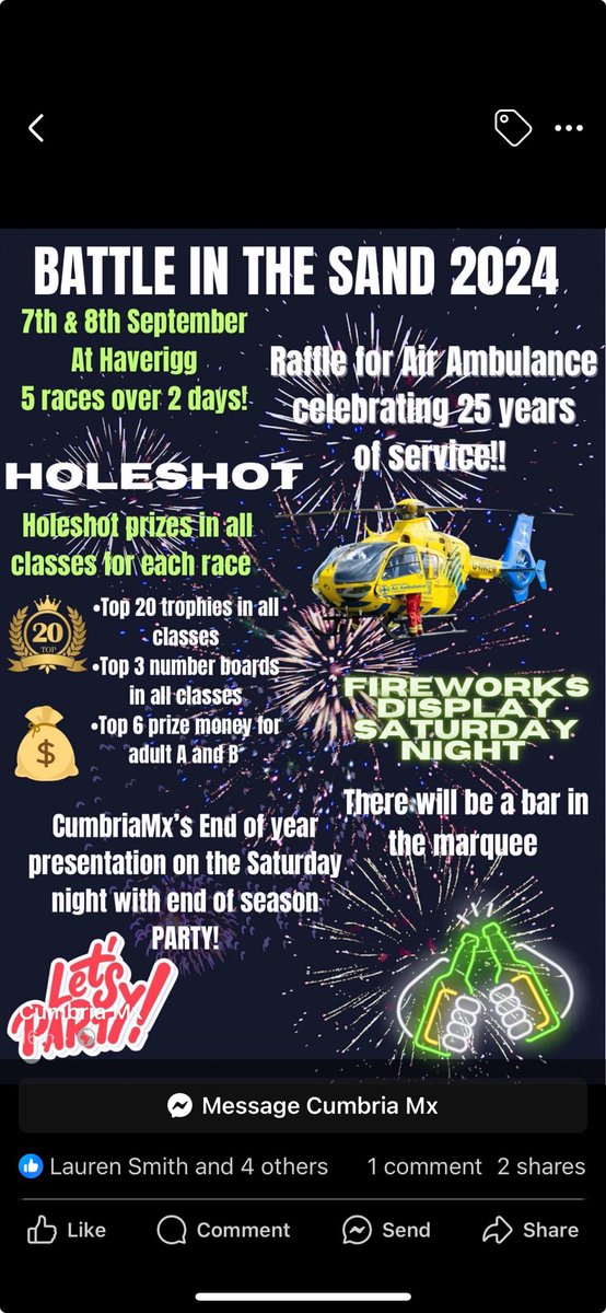 Iam collecting donations, North West Air Ambulance raffle I do at the Motocross event at Haverigg you can drop off at ⁦<a href="/RossEstateAgent/">Ross Estate Agencies</a>⁩ in Barrow we appreciate anything you leave,also I make baskets at £25,00 if any would would like to sponsor 👍🚁