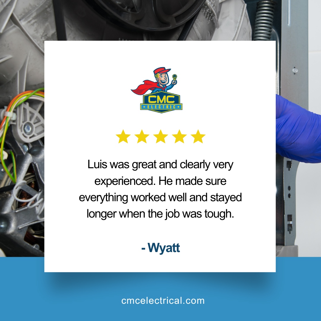 cmc_electric's tweet image. Thank you, Wyatt! We’re thrilled to hear about your positive experience with CMC Electric! 

#CMCElectric #ElectricalExperts #BestElectrician #StellarCustomerServiceElectrician #GeneratorInstall #ResidentialElectricalService