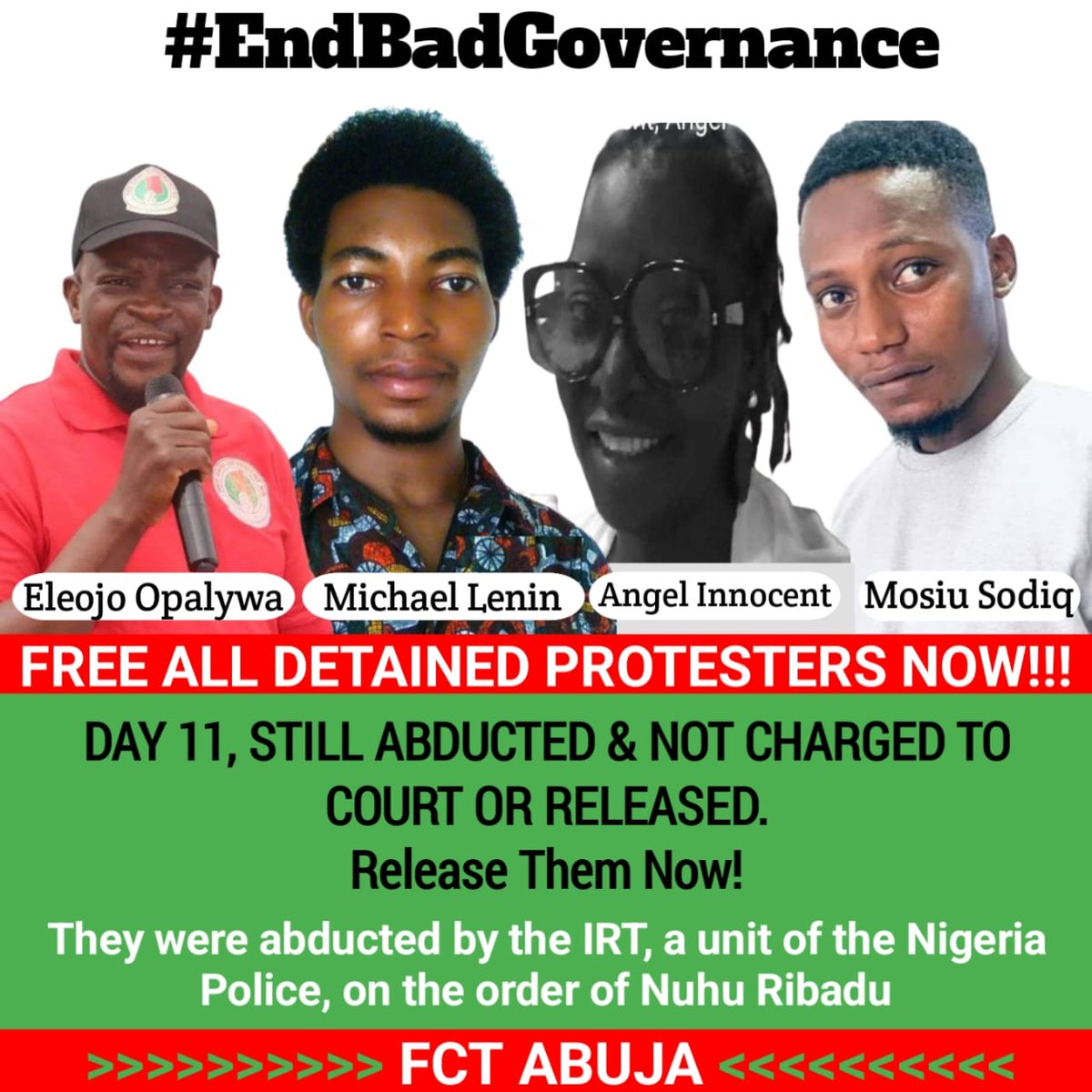 TruthGetingTold's tweet photo. #NoTithes #NoOffering #PrayFromHome #ReligiousStrikeAction. #MuslimsPrayFromHome Until Churches and Mosques, Imams, Rev Fathers, Prophets, Daddy GOs Join us to demand the freedom of the arrested innocent citizens. #FreeLenin , #FreeMosiu, #FreeOpaluwa
#FreeAngel https://t.co/3eTsxS2HmU