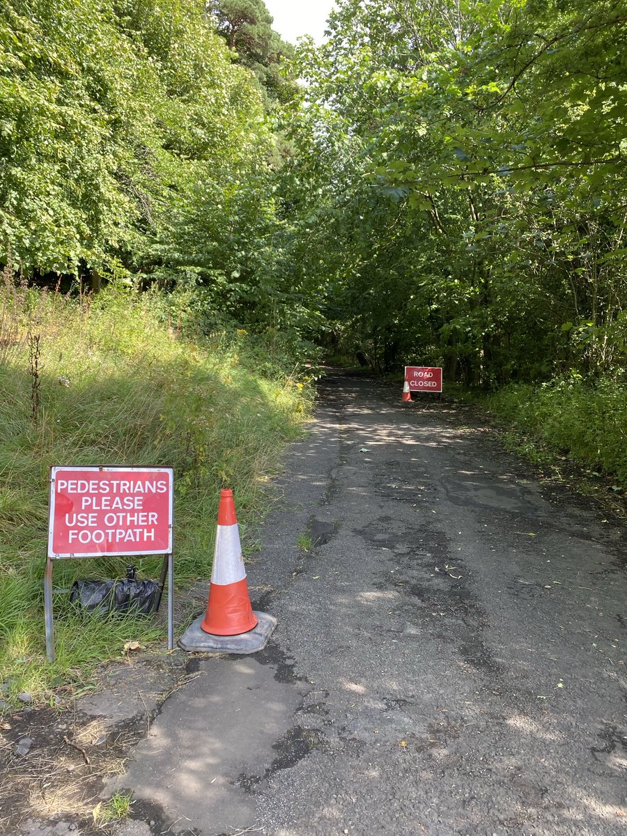Stringshed's tweet photo. ⁦@StirlingCouncil⁩ ⁦@ccbridgeofallan⁩ 
When will Sunnylaw Road reopen? It’s been closed and impassable for cyclists and pedestrians for +18months. https://t.co/kqN5r9nata