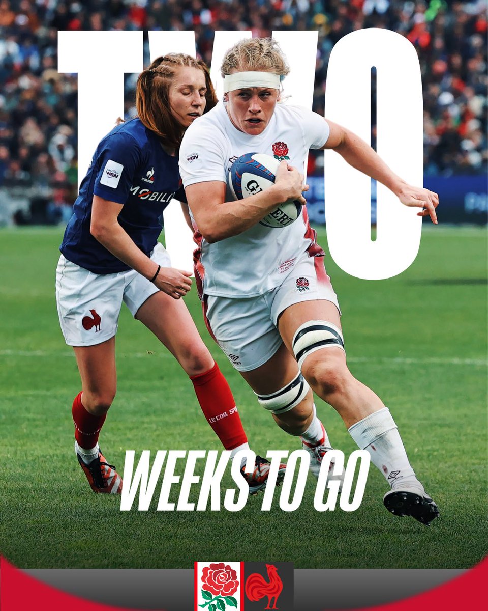 Gloucester Hartpury (@gloshartpury) on Twitter photo Two weeks to go! 🙌
A huge test match in store at the home of <a href="/gloucesterrugby/">Gloucester Rugby 🍒</a>. 🔥
Ticket link 👉 bit.ly/RedRosesVsFran… Two weeks to go! 🙌
A huge test match in store at the home of <a href="/gloucesterrugby/">Gloucester Rugby 🍒</a>. 🔥
Ticket link 👉 bit.ly/RedRosesVsFran…