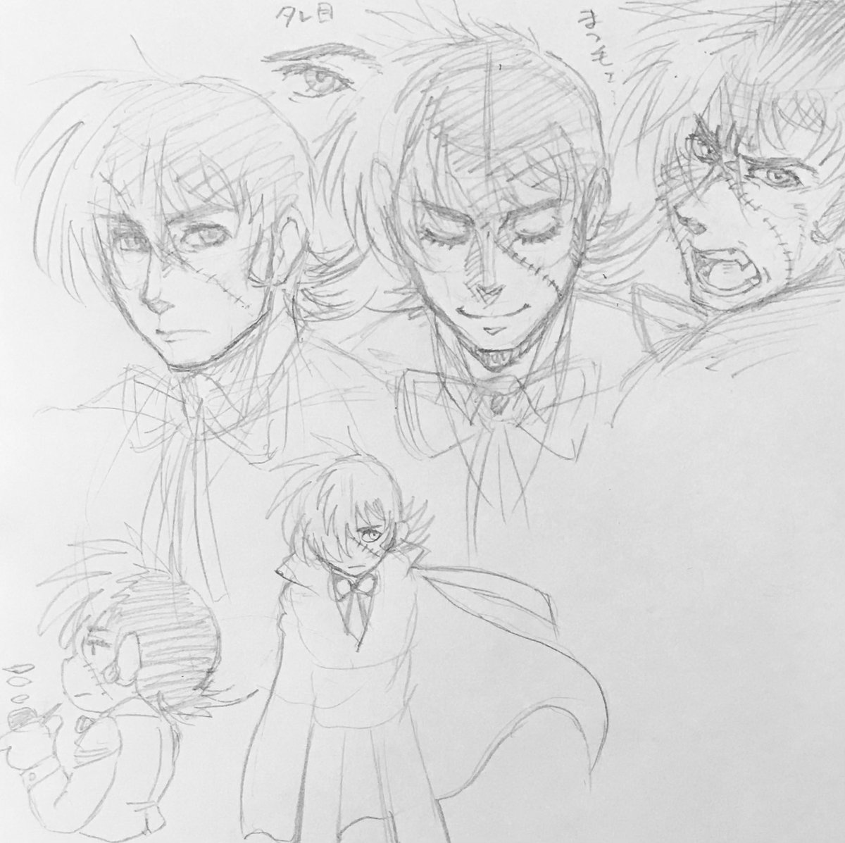 リハビリ…何日振りに描いたかわからーぬ先生 