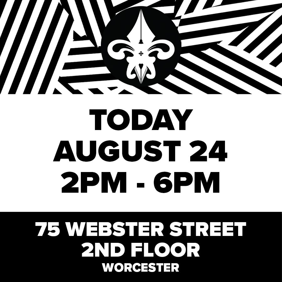 The Hunchback Gallery will be open today from 2-6pm. Stop by and check out the collection or bring a sketchbook and chill for a bit. All are welcome.