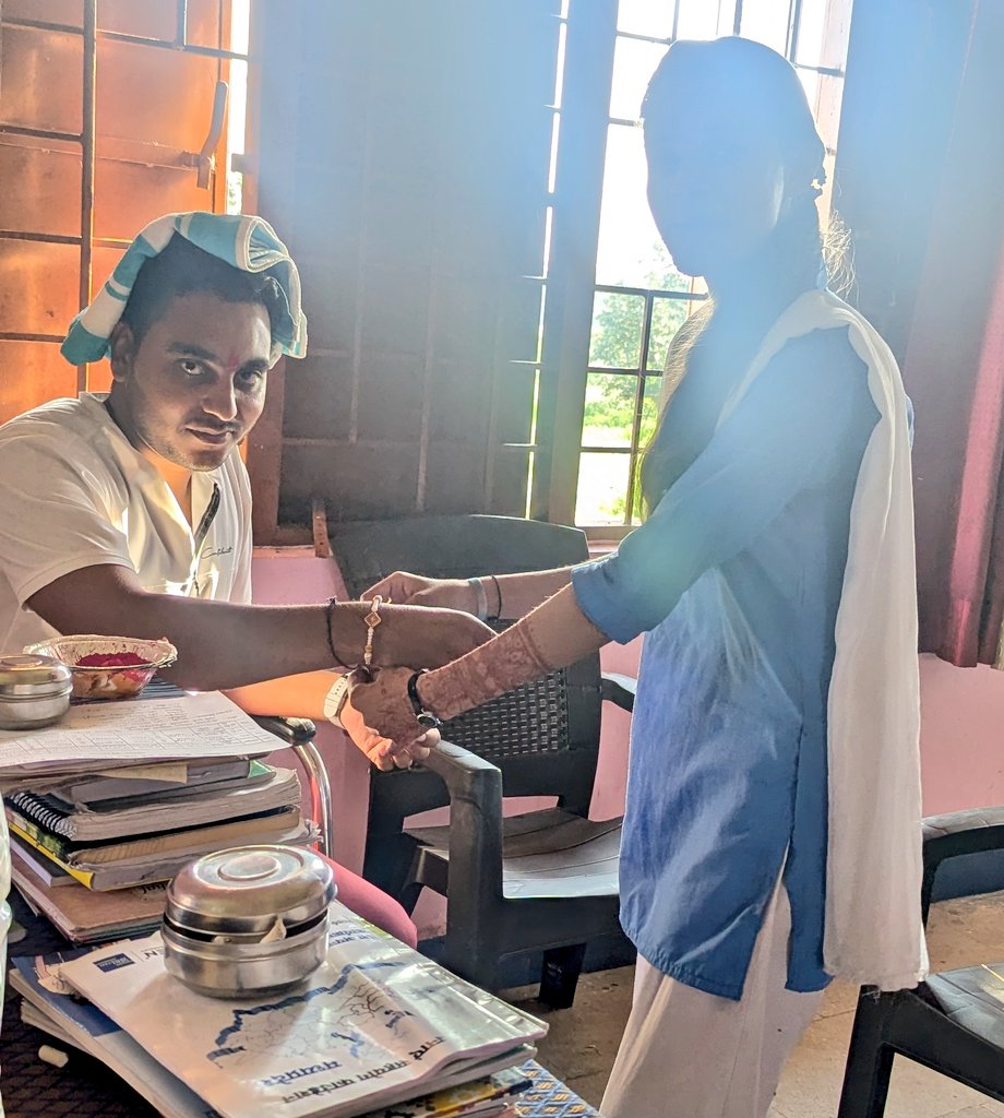 This year's Rakshabandhan was celebrated in school
Government school students have a sense of belonging in their nature
Thanks A Lot of
<a href="/CMMadhyaPradesh/">Chief Minister, MP</a>  <a href="/vidishadm/">Collector Vidisha</a>  <a href="/ProVidisha/">PRO JS Vidisha</a> <a href="/JansamparkMP/">Jansampark MP</a> <a href="/udaypratapmp/">Uday Pratap Singh</a> <a href="/minendra_daga/">Minendra Daga</a> 
<a href="/DrMohanYadav51/">Dr Mohan Yadav</a> <a href="/CMMadhyaPradesh/">Chief Minister, MP</a> <a href="/PMOIndia/">PMO India</a>
#RakshaBandhan