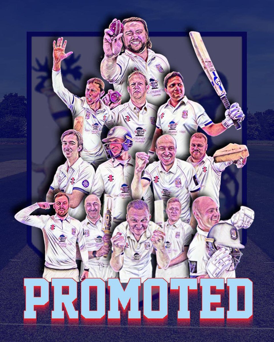 🏏🏏WE ARE GOING UP!!! 

History has been made today as Terling 1st XI have made it to the Premier Division for the first time in their history. 

We can talk about individual performances over the season; but this has been a team effort - with every player making a difference!