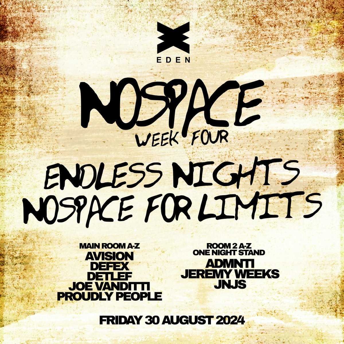 NOSPACE week four ❌📷 

Tickets + VIP at nospaceofc.com 

#ibiza #edenibiza #nospace #ibiza2024