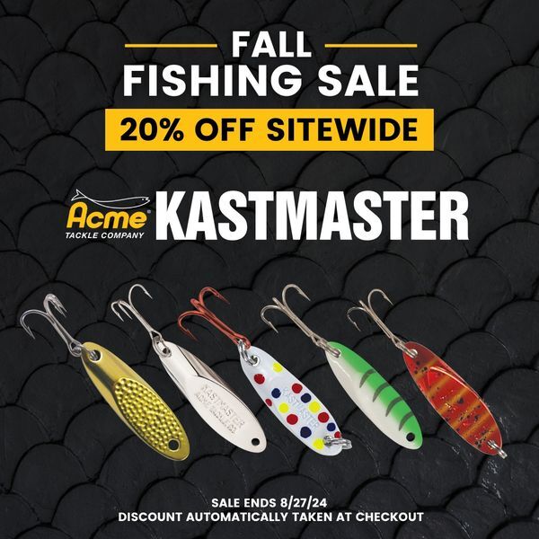 AcmeTackle's tweet photo. Now’s your chance with 20% off everything at Acme Tackle including the popular Kastmaster!

Shop Kalin's here: https://t.co/N1xythCXms

#fishing #fishinglures #fishingtackle #kalins #reefrunner #beaverdamtackle #unclejoshbaitcompany #fallfishing #fishingsale #fishingtaddicts https://t.co/TLUzkJ1BF5