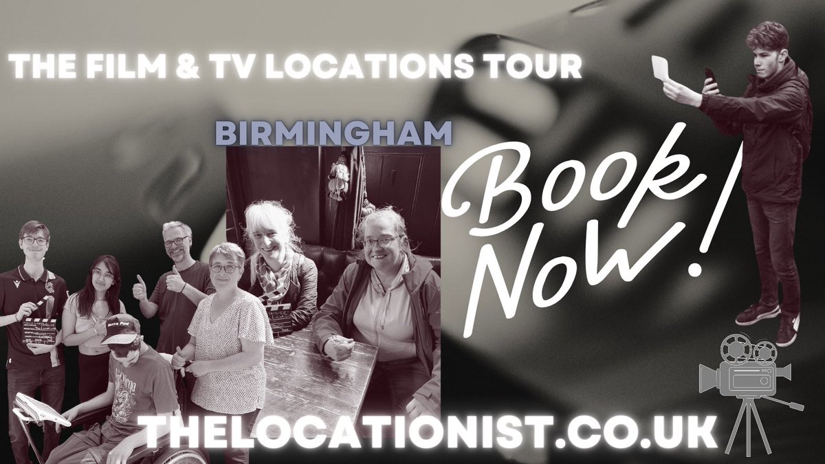 LocationistUk's tweet photo. 🎬 The Locationist #birmingham ‘A fun & quirky way to explore the city’
🎟️ Book your tour of Brum’s #filmandtv locations today ⬇️
https://t.co/a0jJPE5T5o
#ScreenTourism #SetJetter #film #walkingtours #SeeTheCityDifferently #StarringGREATBritain https://t.co/CkuDgoLpwj