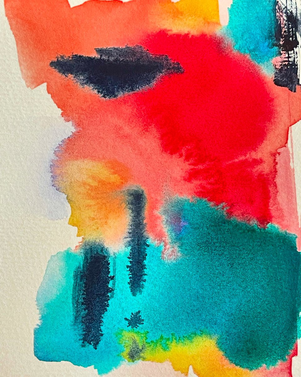 jamiesfocus's tweet image. I used to think if all the obstacles were out of the way life could begin, and I could really relax. Then I realized the obstacles are life, so might as well live and relax into the now. #growingold #poem #poetry #painting