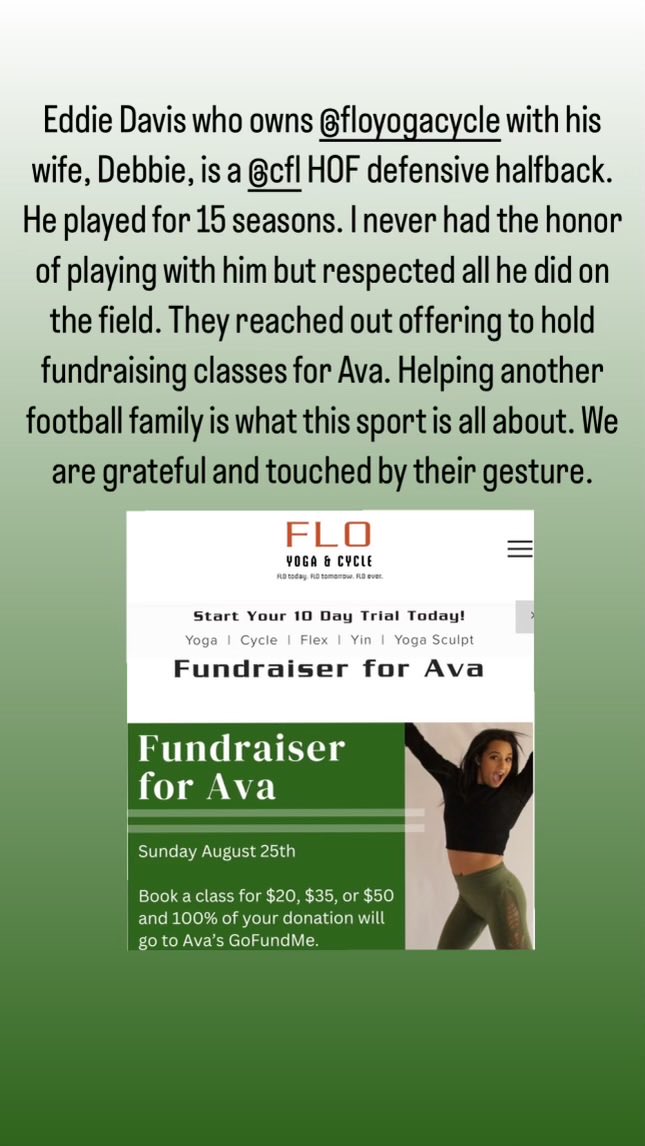 Helping a great cause. Here’s the link floyogacycle.com/ava