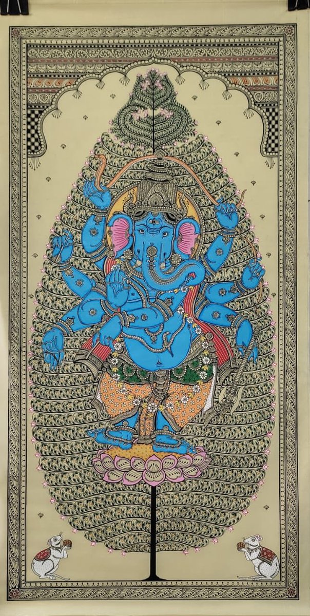 PattachitraP's tweet photo. Ganesha on tussar silk
40/22 inches
Cost - 12,500 https://t.co/91hN563RdF
