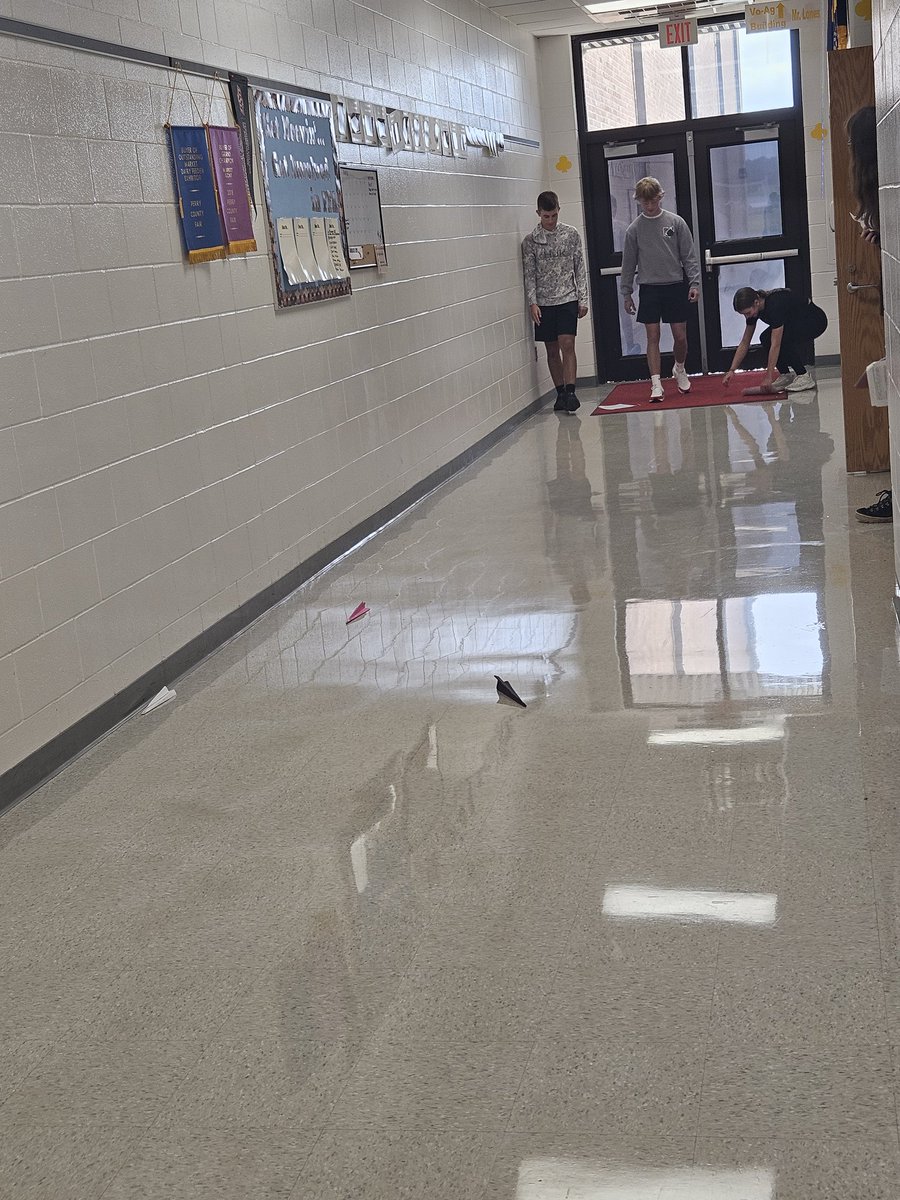Students in the Greenhouse class spent a few days designing &amp; testing paper airplanes in order to learn the steps of the scientific method. 

They will use their knowledge of the scientific method throughout the semester to complete a research project related to plant science.