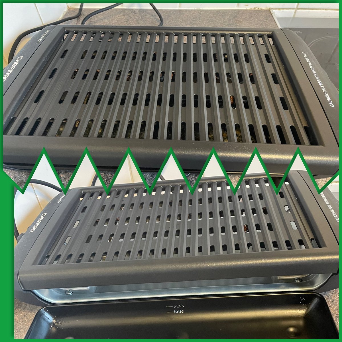 TjoLoLo7's tweet image. “ed” #thesouthafricabroad
Bought a oven 4yrs ago door clip broke
Company R useless
I bought an indoor #Chefman grill as the council said I’m not allowed 2 Braai
everyone else is allowed in the area 
I never thought of buying an air fryer oven 
Found these on amazon 
#Hysapientia