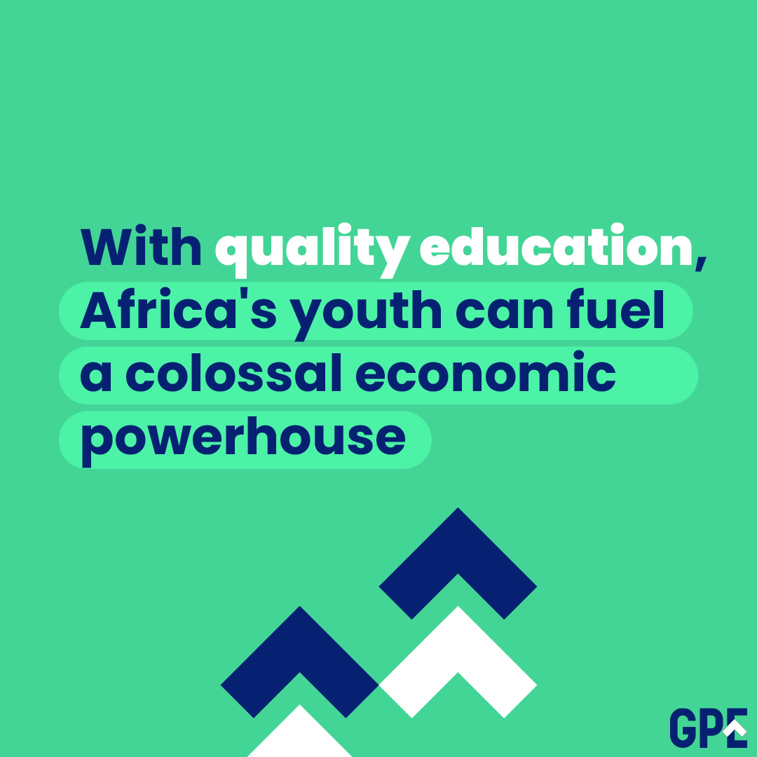 40% of Africans are under the age of 14 and by the end of this century, the continent will make up 42% of the global working age population.

Their potential in enormous, but it needs increased investments in quality education to unlock it.

#FundEducation