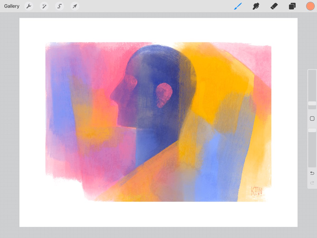 I have been tinkering with this brush all week. I finally got it right where I want it. #procreate
