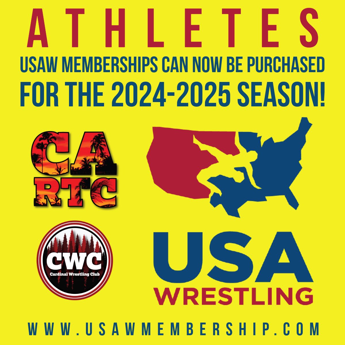 Athlete and leadership memberships for the new 2024-2025 USAW season are now available for purchase.  usawmembership.com