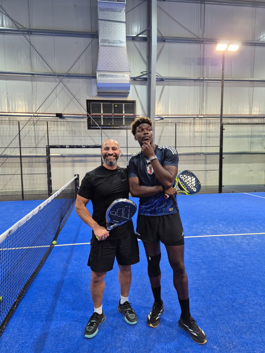 #padeltennis with <a href="/paulpogba/">Paul Pogba</a> 
Winners are grinners