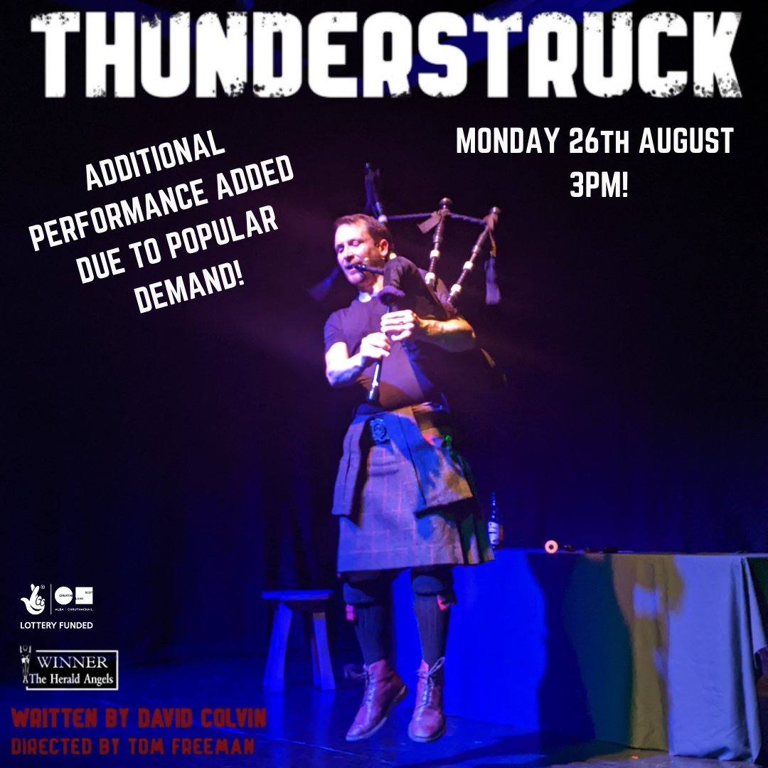 ⚡️Breaking News!⚡️
 We are delighted to announce an additional performance of <a href="/thunderstruckgd/">The Thunderstruck Play</a> due to popular demand! Mon 26 Aug | 3pm 
🎟️shorturl.at/jWoh0