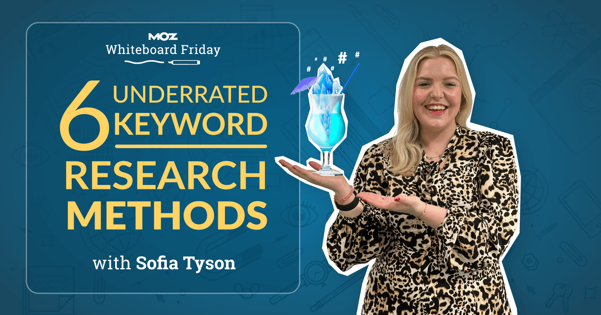 bdltn's tweet photo. 6 Underrated Keyword Research Methods — Whiteboard Friday https://t.co/69eS6EGrOH https://t.co/LuS33pxczo