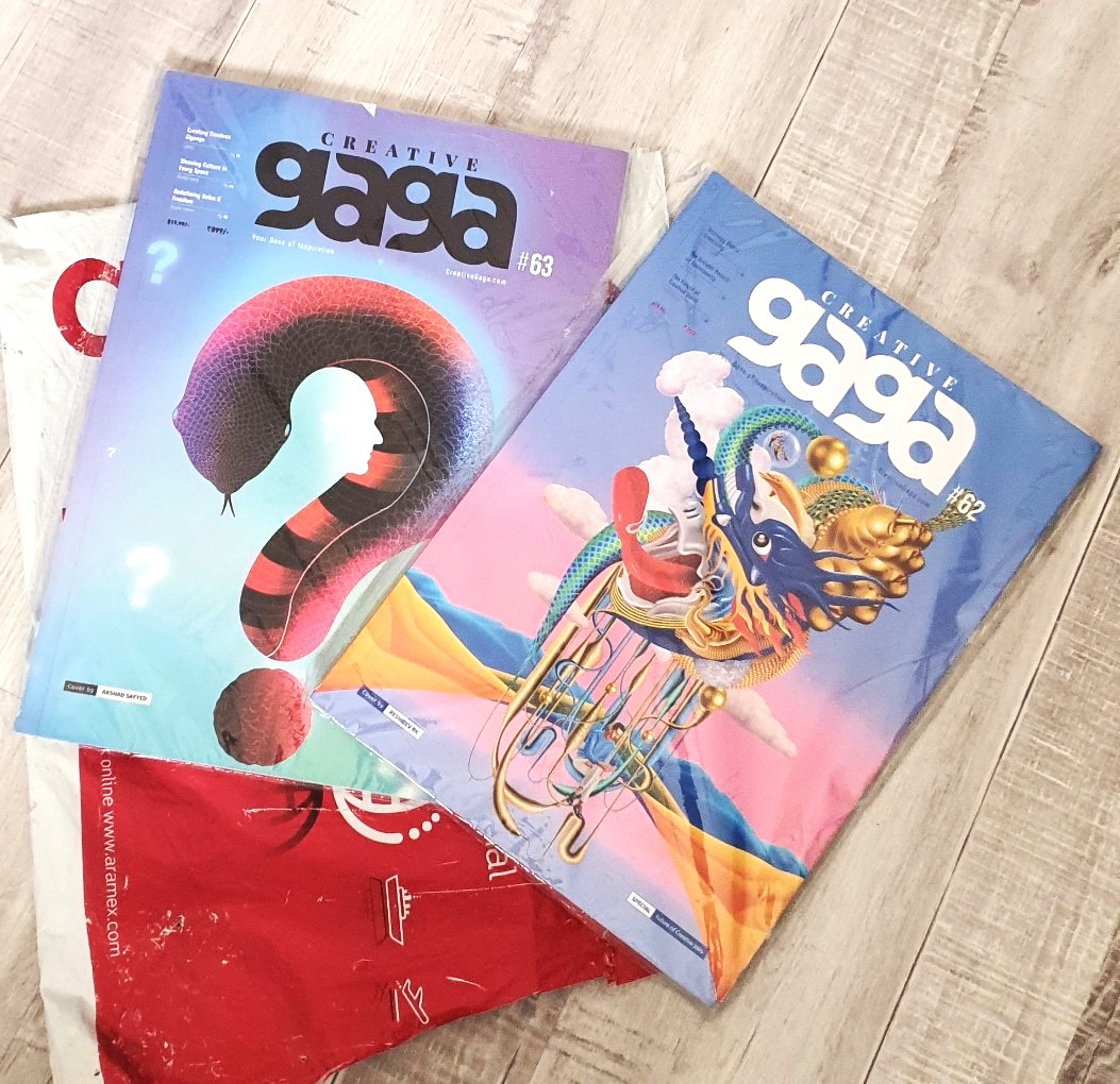 Rami_Box's tweet photo. مساء المطر يارفــاق 🌧️

اشتركت في مجلة كرييتف قاقا Creative gaga الهندية المختصة في التصميم, كم كلفتني؟ وهل تستاهل؟

من فترة طحت على مجلة هندية تصدر من مومباي مختصة بالتصميم بكافة أنواعه وأعجبني محتوى الموقع حقهم وبعض المقالات والمشاريع التي يستعرضونها. تفاجأت ان عندهم نسخة مطبوعة من المجلة (لأنها الأيام ذي صارت قليلة) ولأن المجلة تصدر من الهند توقعت بأن يكون سعر الإشتراك السنوي فيها رخيص نوعاً ما.
.
@DesMeet نسخة مع التحية 👃🌷
