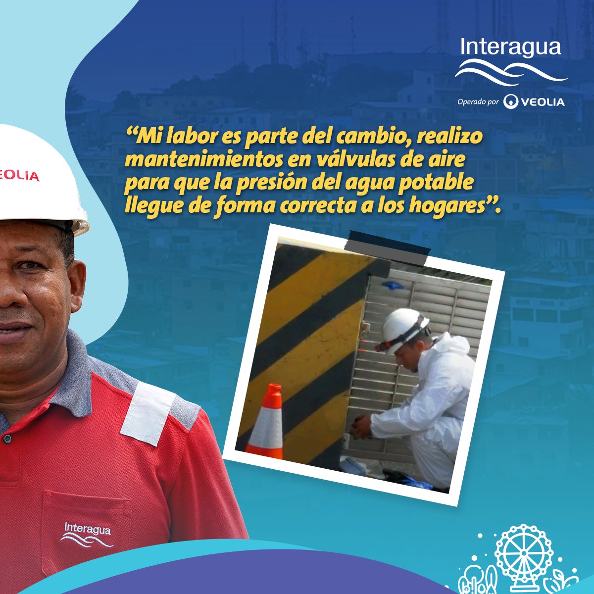 Muchos sectores de la ciudad no tenían agua potable en el pasado. José Rivera nos comparte cómo ahora su labor garantiza que el agua llegue limpia y segura a todos los hogares. 🏡

#Interagua #ElAguadelosGuayaquileños