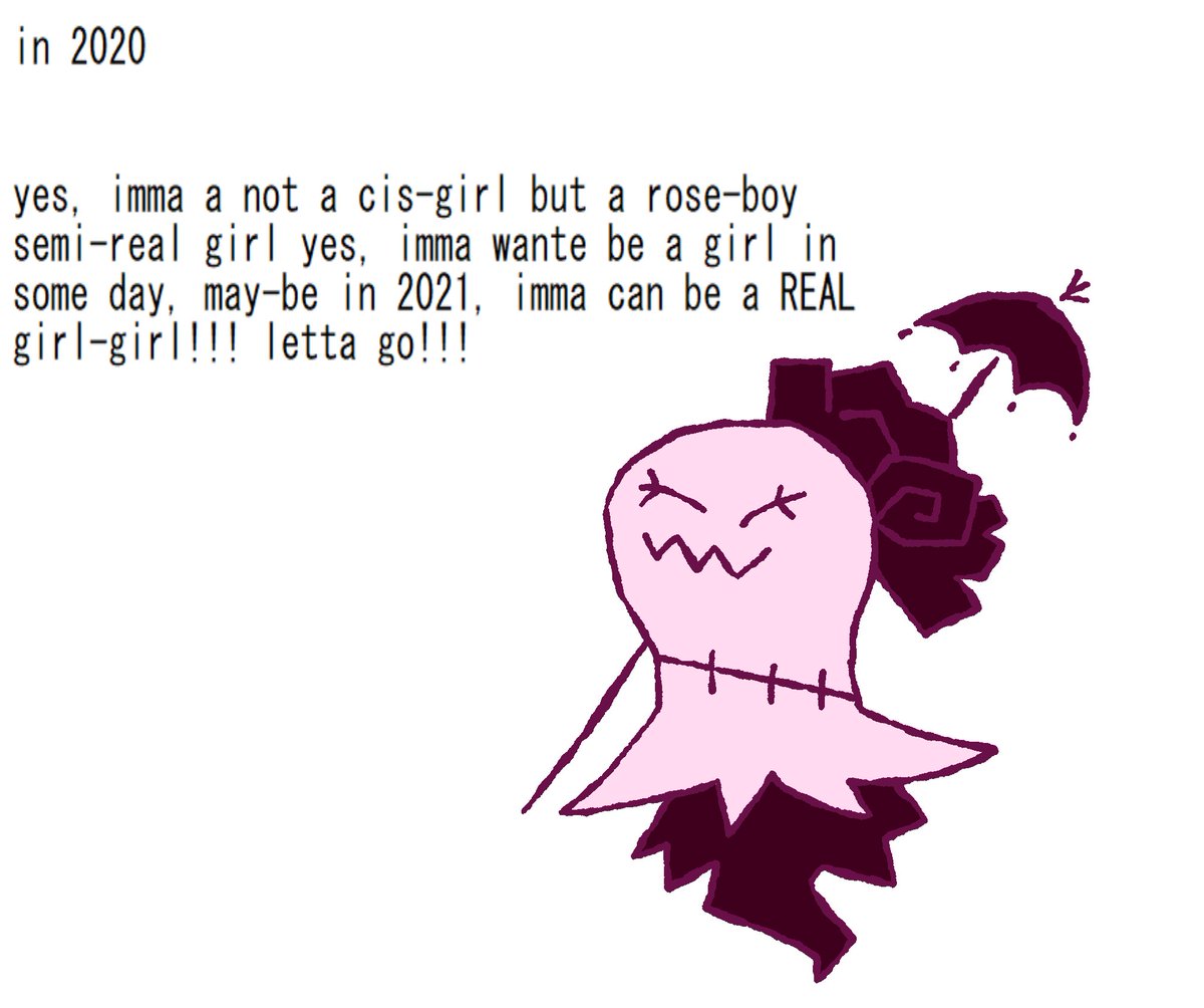 anotherpuppet34's tweet image. nyahaha, imma was rose-boy in the past, but imma a trans girl nyow,  these rose-boy days are amaz33nq