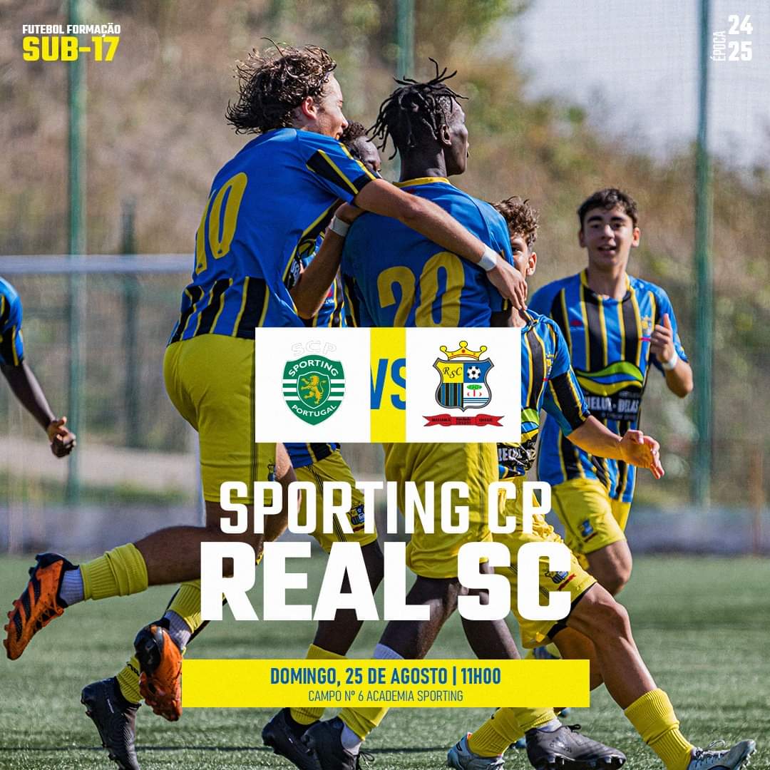 RealSportClube3's tweet photo. Domingo, os nossos Sub-17 desclocam-se até Alcohete 🔥💪
🆚 Sporting CP
🗓️ 11h00
🏟 Campo nº 6 - Academia Sporting
Venham apoiar os nossos jovens talentos! 🌟💙🟡
#ForçaRealSC #FutebolFormação #Sub17 #VamosReal https://t.co/qkRQZ5fqgS