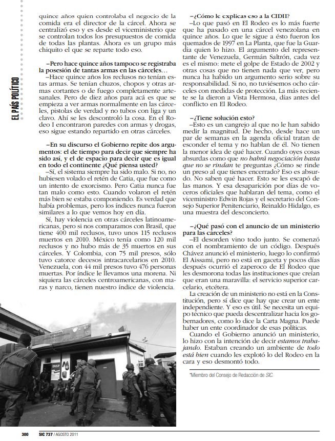Falleció Carlos Nieto Palma, defensor de derechos humanos especializado en cárceles. Fundó la organización Una Ventana a la Libertad <a href="/ventanalibertad/">Ventana a Libertad</a>.
Siempre denunció las injusticias contra los más vulnerables.
Acá en una entrevista para la <a href="/revista_sic/">Revista SIC</a>.
