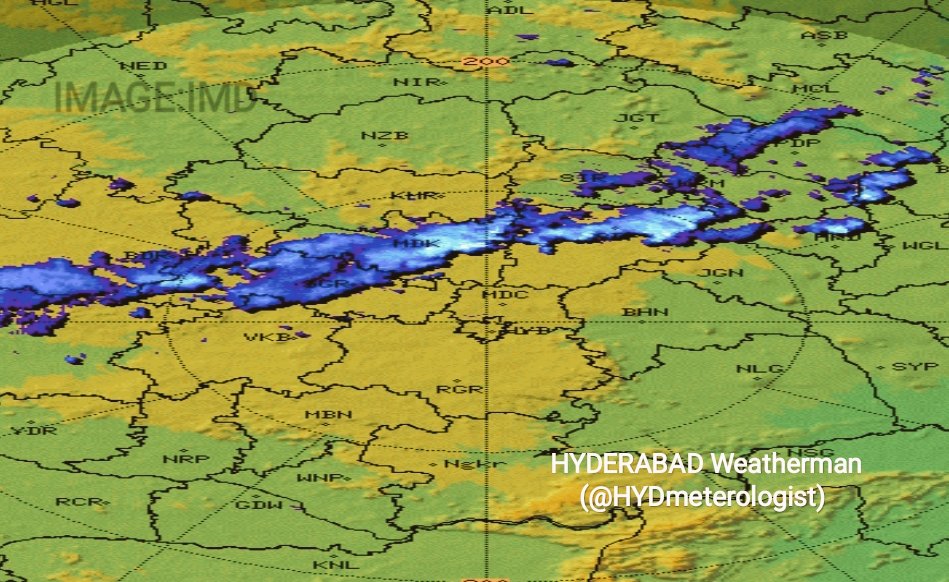 HYDERABAD Weatherman (@hydmeterologist) on Twitter photo #HyderabadRains UPDATE 🚨
08:45PM
Dense Clouds ☁️ from #Sangareddy moving East,
Hence Light-Moderate Rainfall 🌧 accompanied by drizzles very likely at most places of the city overnight.
<a href="/HiHyderabad/">Hi Hyderabad</a> <a href="/swachhhyd/">Shaandaar Hyderabad</a> #HyderabadRains UPDATE 🚨
08:45PM
Dense Clouds ☁️ from #Sangareddy moving East,
Hence Light-Moderate Rainfall 🌧 accompanied by drizzles very likely at most places of the city overnight.
<a href="/HiHyderabad/">Hi Hyderabad</a> <a href="/swachhhyd/">Shaandaar Hyderabad</a>