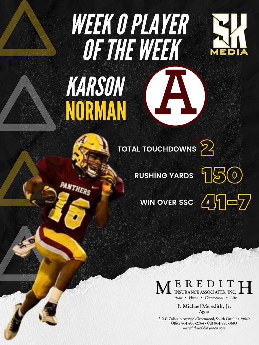 Congrats to one of our leaders on a great game last night <a href="/karsonnorman16/">Karson Norman 2025</a> 
#RepTheA