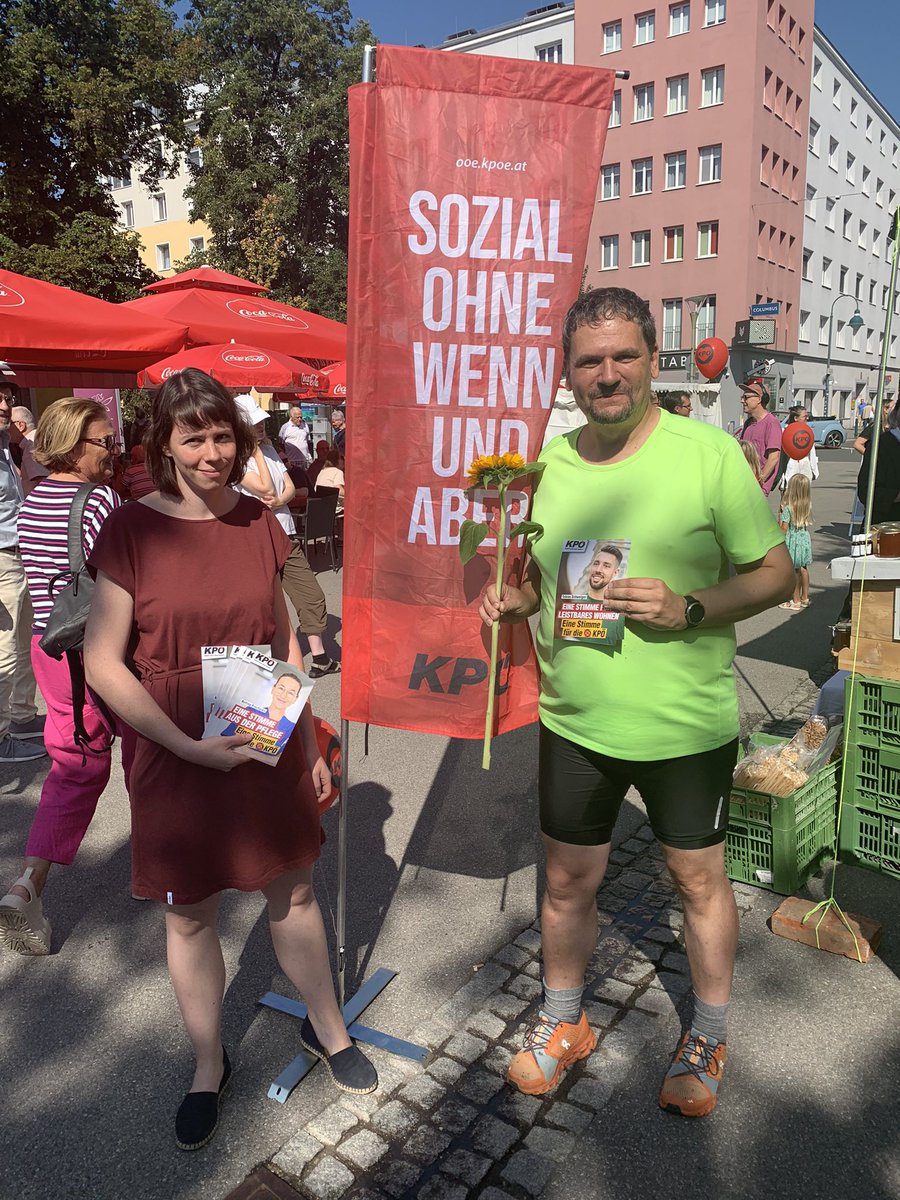 Wahlkampfauftakt der <a href="/kpoeplus/">KPÖ PLUS</a> am #südbahnhofmarkt  mit #PreeIna !

#sozialohnewennundaber #kpö